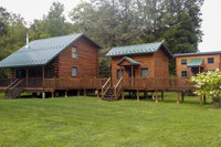 Cabin with FirePit  Trout-Stocked Creek On-site Accommodation Alabama