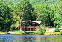 New Listing Lakefront Log Home W/ Large Balcony Home Accommodation Alabama